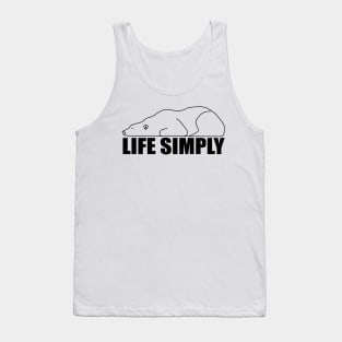 Life simply black Tank Top